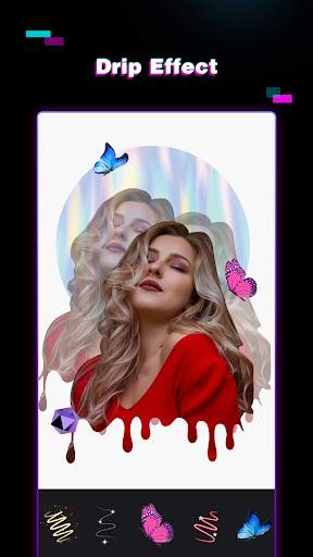 Picslip Photo Editor: Neon Line Art, 3D Stickers screenshot 5
