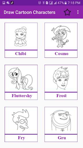 How To Draw Cartoon Character скриншот 2