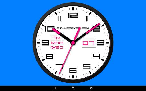 Square Analog Clock-7 screenshot 11