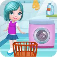 Home Washing Laundry - Cleaning Day