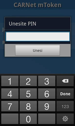 CARNET mToken screenshot 2