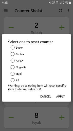 Counter Sholat screenshot 4