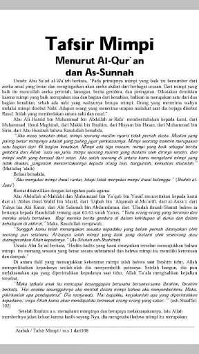 Tafsir Mimpi Di Dalam Islam скриншот 6