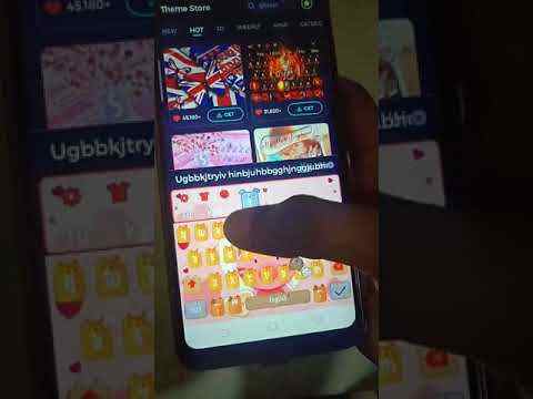 Cute Cartoon Cat Sweet Little Kitty Keyboard Theme screenshot 1