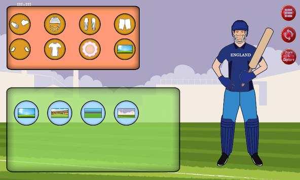 Cricket Dress Up screenshot 7