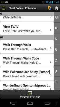 Cheat Codes Pokémon SoulSilver screenshot 4