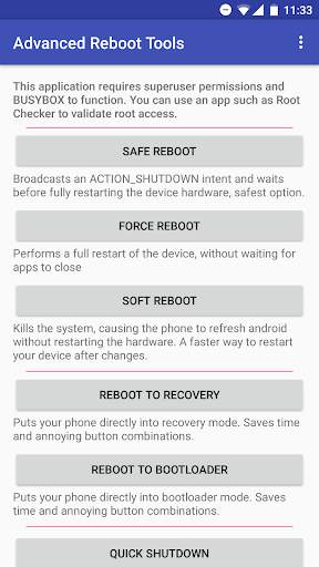 Advanced Reboot Tools [ROOT] 1 تصوير الشاشة