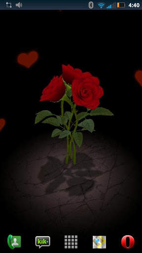 3D Rose Bouquet LWP Free screenshot 2