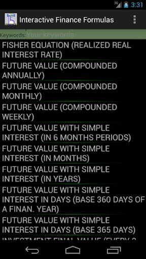 Finance Formulas screenshot 1