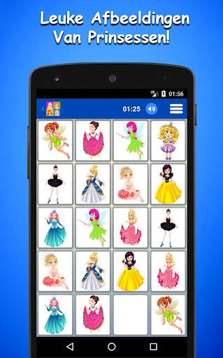 Prinses Memory Spel Voor Kinderen screenshot 1