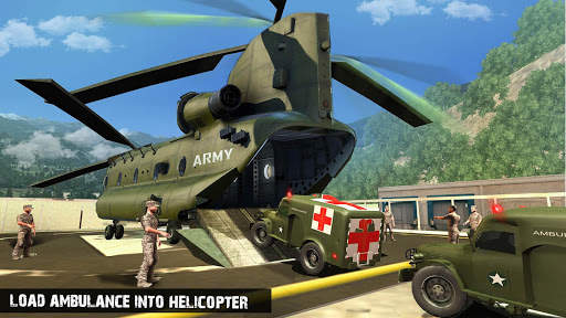 US Army Ambulance Driving Game : Transport Games screenshot 2