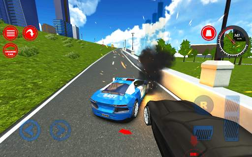 Police Car Patrol VS Crime City screenshot 2