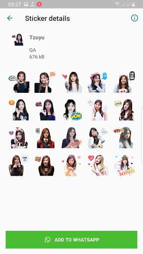TWICE WAStickerApps KPOP Idol for Whatsapp screenshot 1