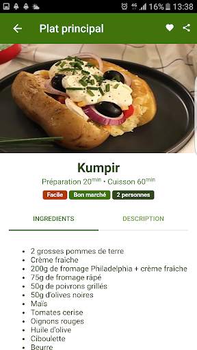 Recettes Pomme de Terre screenshot 7