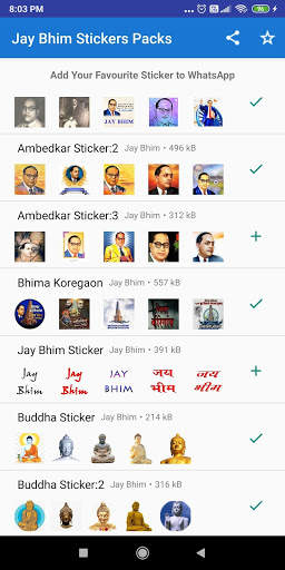 Jay Bhim Stickers For WhatsApp screenshot 5
