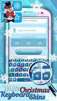 White Christmas Keyboard Skins screenshot 2
