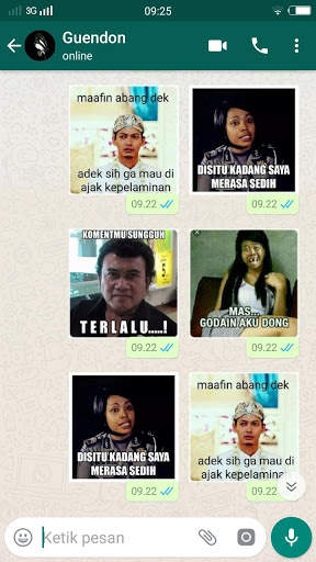 Wa Sticker Meme Lucu WaStickersApps screenshot 1