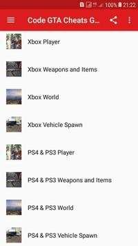 Cheats GTA V New Codes Free screenshot 5