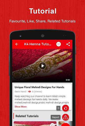 K4 Henna - Mehndi Designs & Video Tutorials screenshot 1