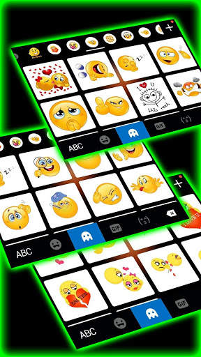 Fierce Wolf Green Keyboard Theme screenshot 4