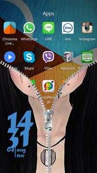 Zombie Gadis Zipper Lock Scree screenshot 7