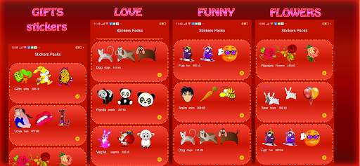 Stickers: gift, love, funny new wastickerspp 2021 screenshot 7