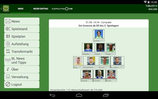 Comunio screenshot 5
