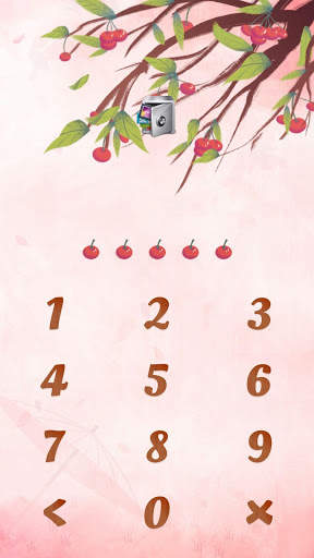 AppLock Theme Cherry – Paid Theme screenshot 2