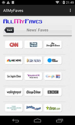 All My Faves / My Homepage screenshot 3