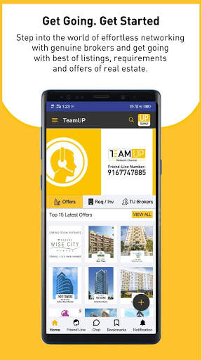 TeamUP - Real Estate & Property Broker App screenshot 1