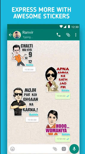 Urdu Bollywood Romantic Funny Sticker for whatsapp screenshot 3