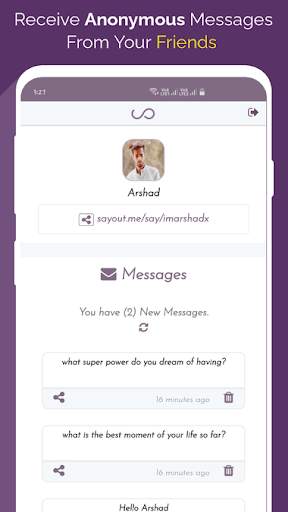 SayOut - Anonymous Messages screenshot 1