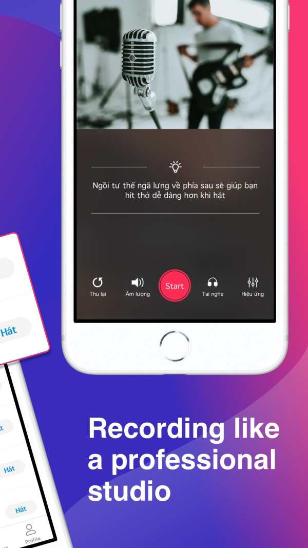 Hakara - Sing karaoke Vietnam, voice recorder screenshot 2