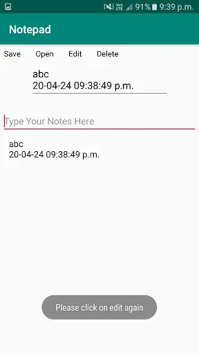 Notepad screenshot 6