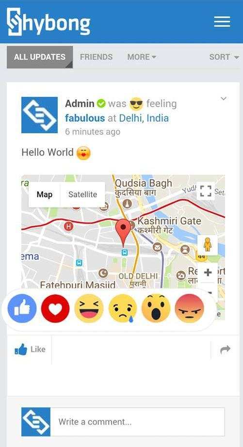 Hybong: Indian Social Media Network screenshot 1