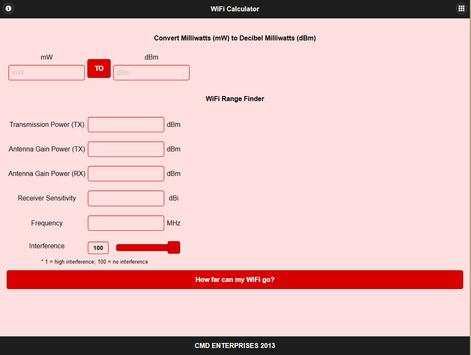 WiFi Calc for Android screenshot 4