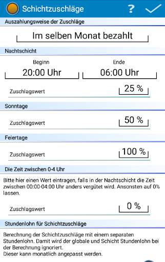 Verdienst Schicht Planer Lite screenshot 8