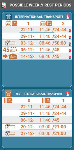Mini Manager Tachograaf en bestuurder assistent screenshot 2