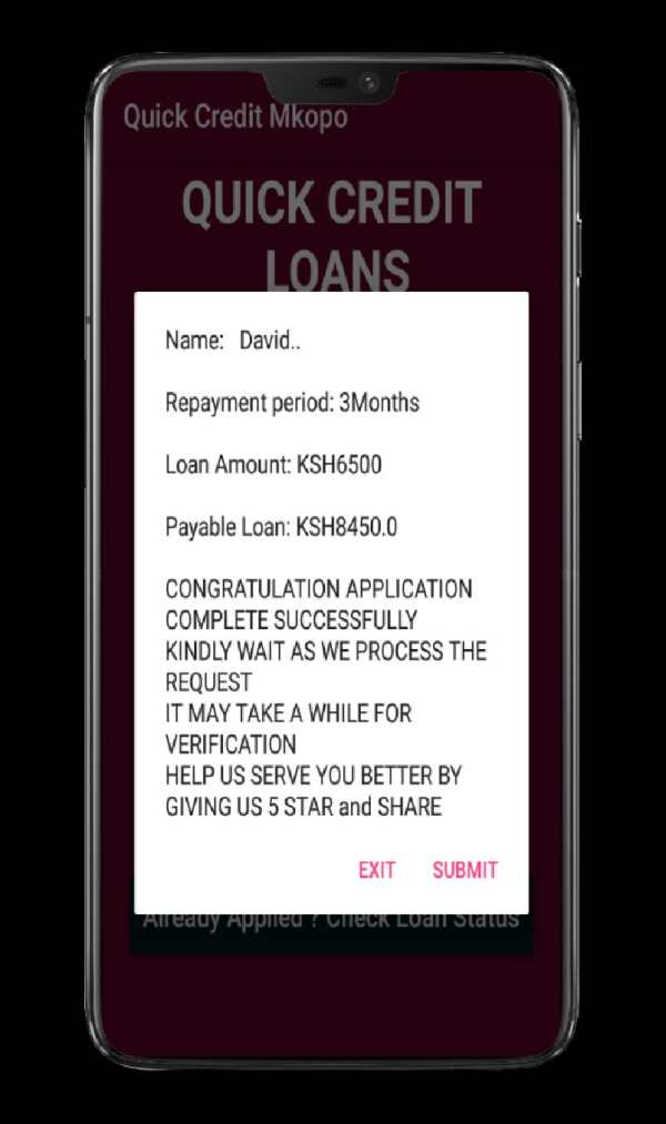 Quick Credit : Mkopo screenshot 2