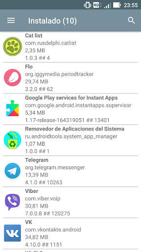 Administrador de aplicaciones del sistema screenshot 2