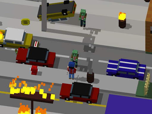 The Crossing Dead: Crossy Zombie Apocalypse Road screenshot 2
