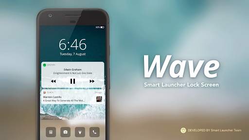 Wave - Customizable Lock scree screenshot 1