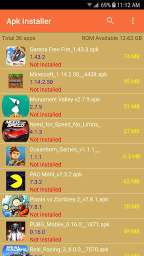 APK instalador screenshot 1