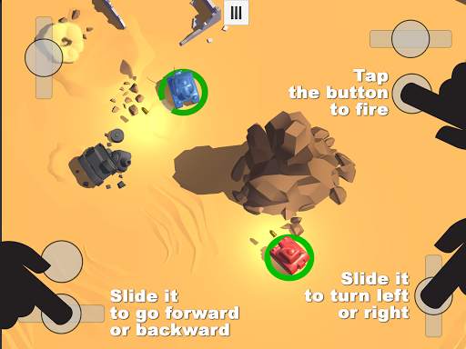 Tanks 3D for 2 players on 1 device - split screen screenshot 7