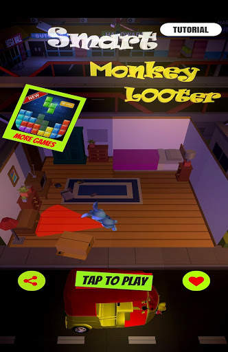 Smart Monkey Looter 3D Game screenshot 1