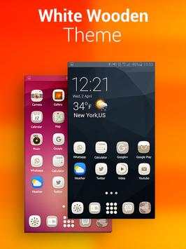 Free White Wooden Launcher Theme screenshot 8