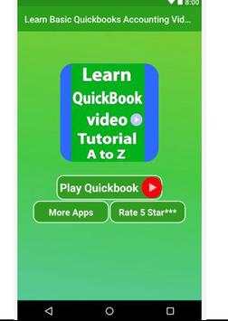 Learn Basic Quickbooks Accounting Video Tutorial screenshot 1