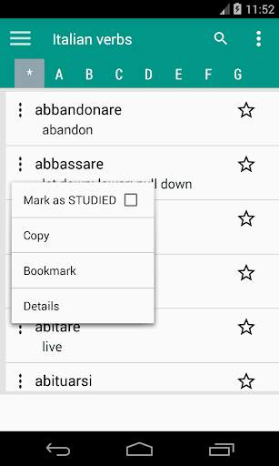 Daily Italian Verbs - Learn Italian screenshot 2