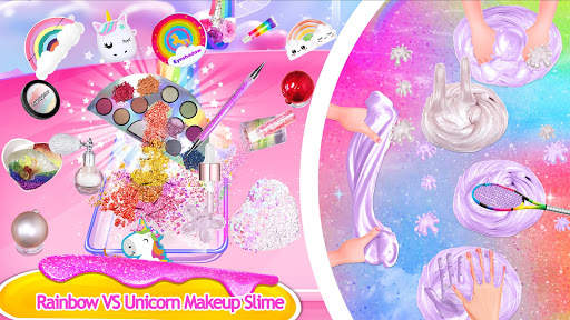 Makeup Slime - Fluffy Rainbow Slime Simulator screenshot 5