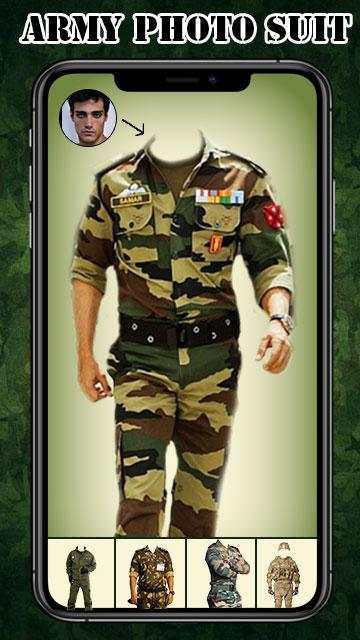 Suit : Army Suit Photo Editor - Army Photo Suit screenshot 1
